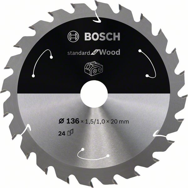 Bosch Standard for Wood cirkelsågklinga i gruppen Maskintillbehör / Såga / Sågklingor hos Protools Sweden AB (762608837Wood)